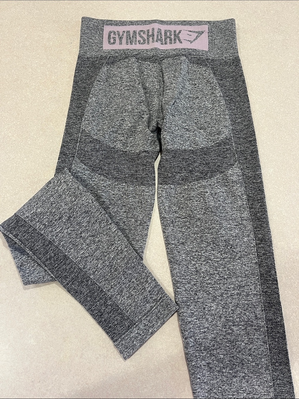 Gymshark Gray & Pink Seamless Leggings